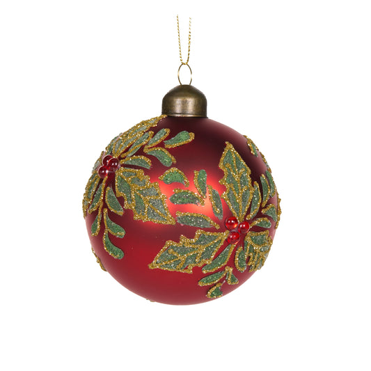 Intricate Holly Bauble