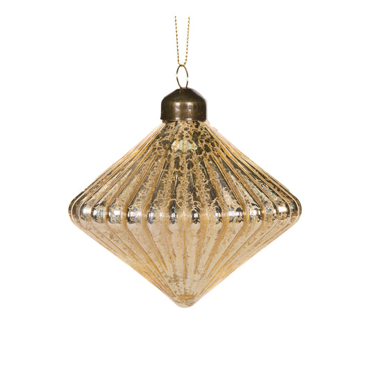 Mercury Gold Prismatic Bauble