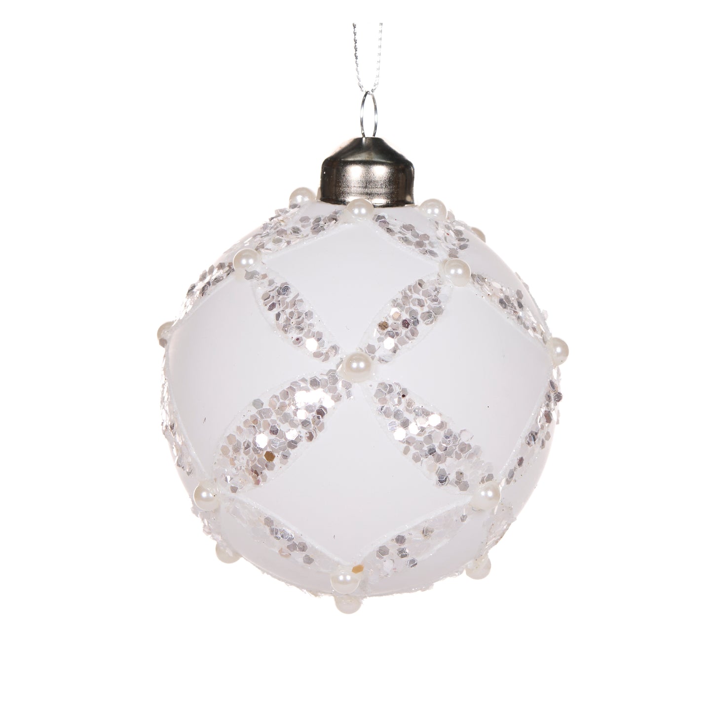 White Pearl Diamond Bauble