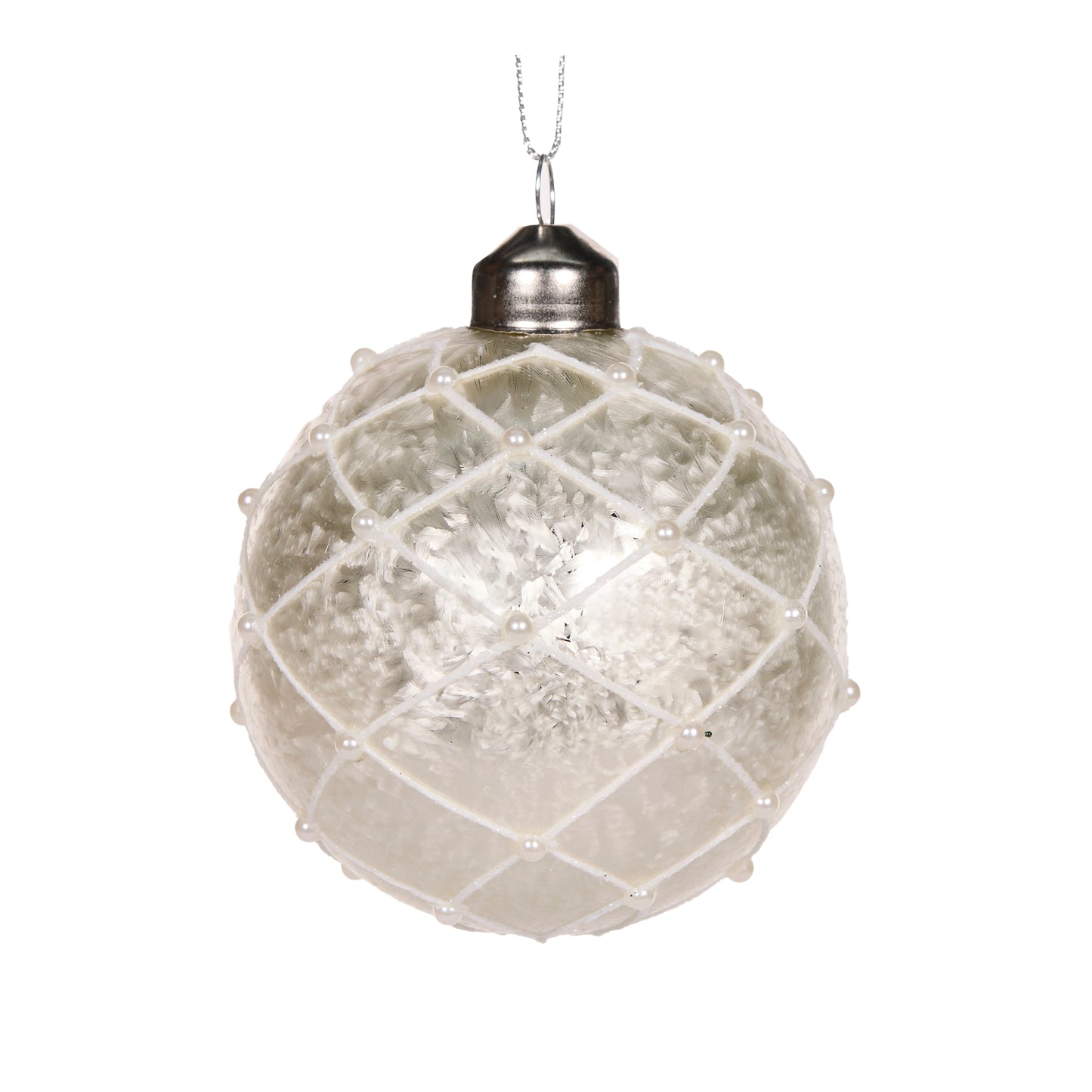 Ivory Quilted Pearl Bauble