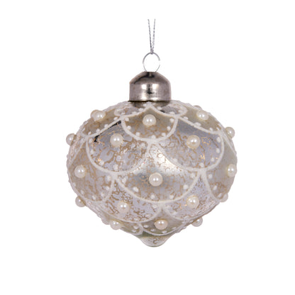 Mercury Scalloped Drop Bauble