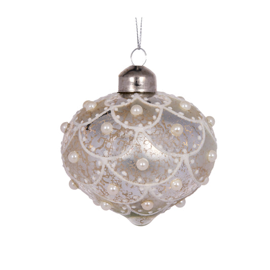 Mercury Scalloped Drop Bauble