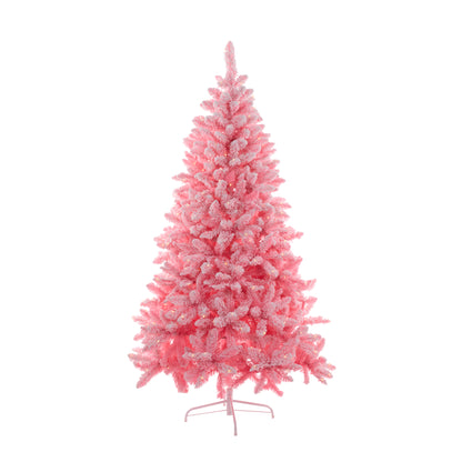 6Ft Frosted Pink Pine Tree - 380 Led