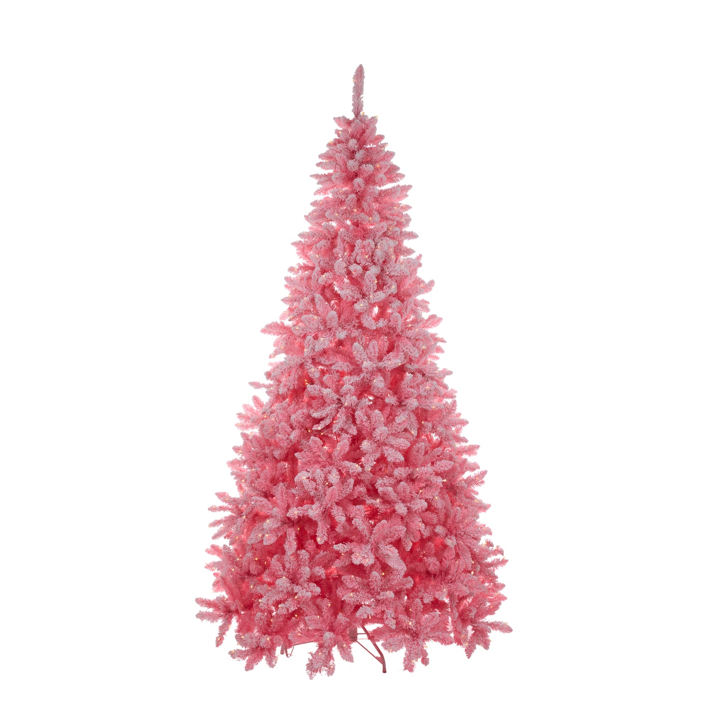 8Ft Frosted Pink Pine Tree - 730 Led