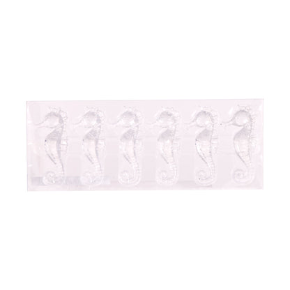 Set/6 Clear Sarhorse Ornaments