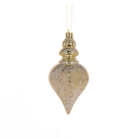 Gold Mercury Heart Finial