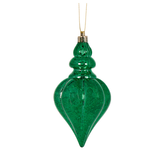 Green Mercury Heart Finial