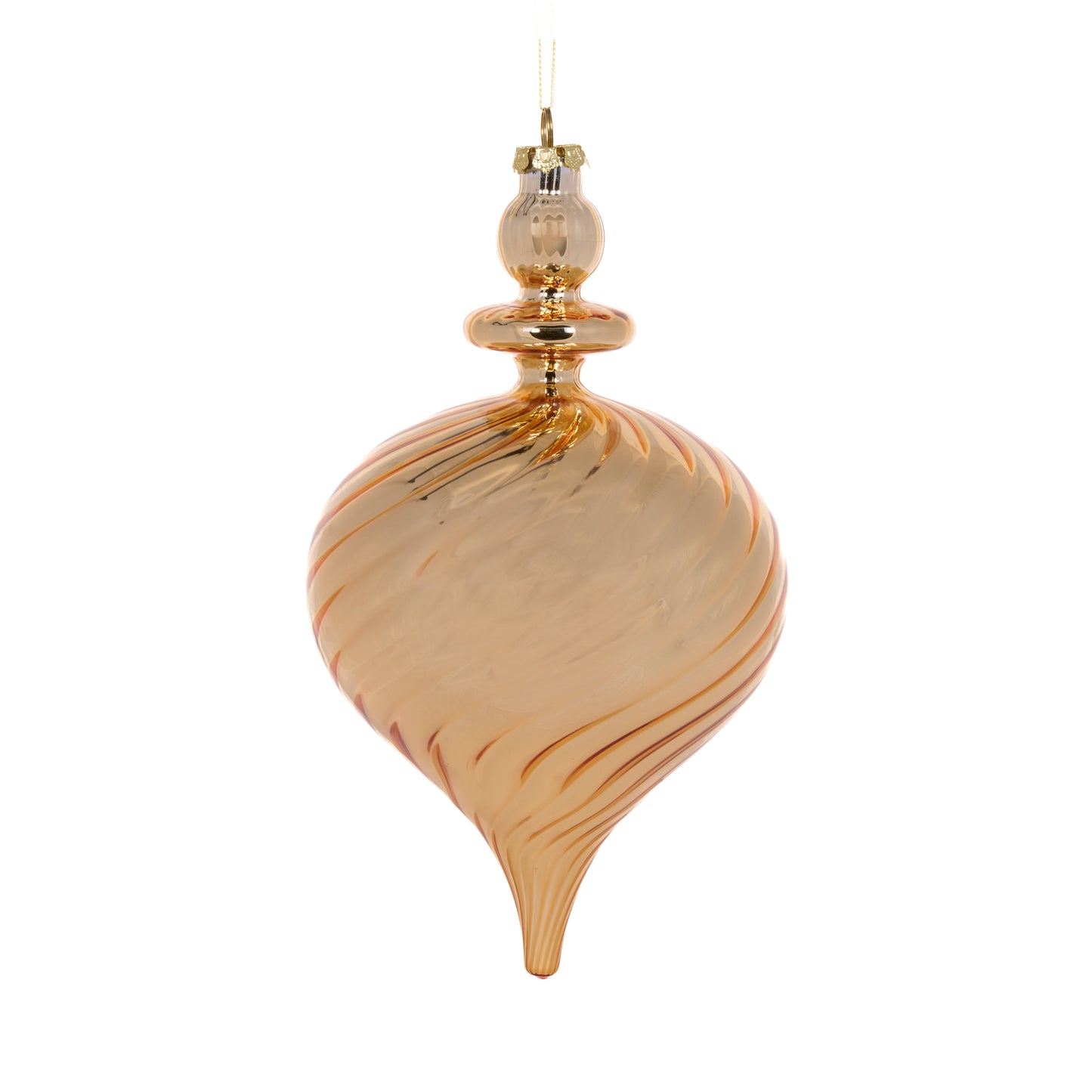 Copper Glass Ace Finial