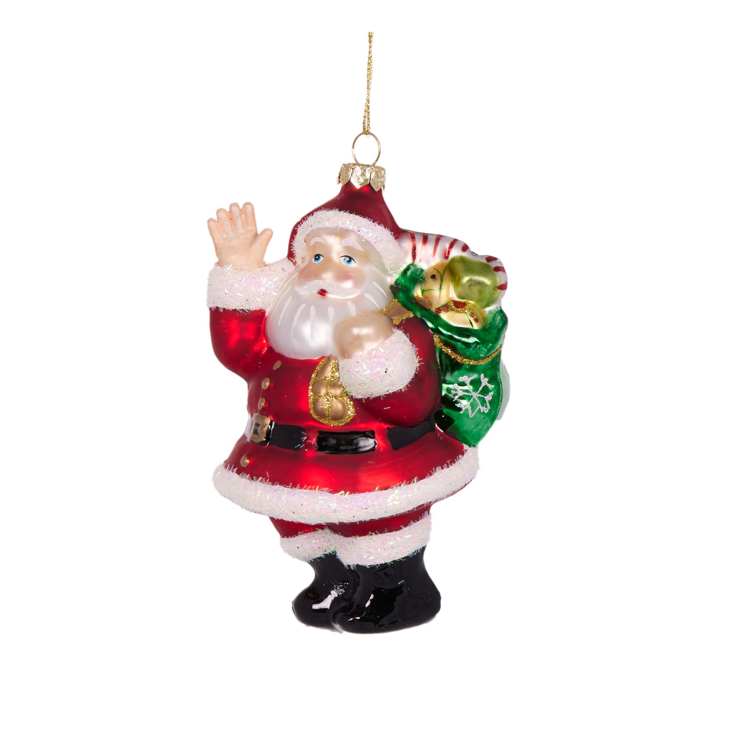 Retro Santa With Sack Hanging