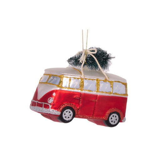 Retro Kombi With Tree Hanging