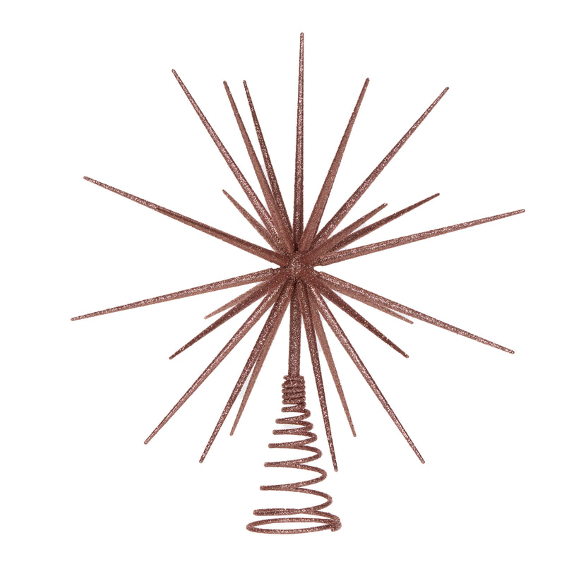 3D Starburst Tree Topper Rose Gold – Holly & Ivy