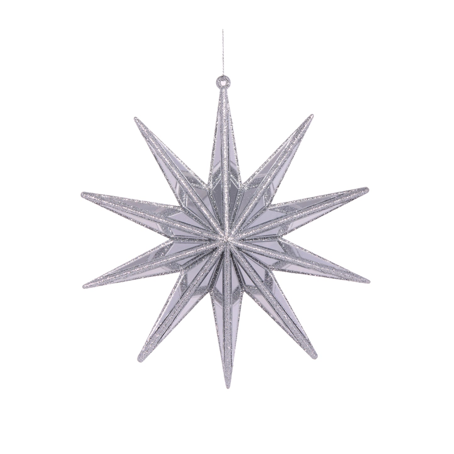 10 Point Hanging Star Silver