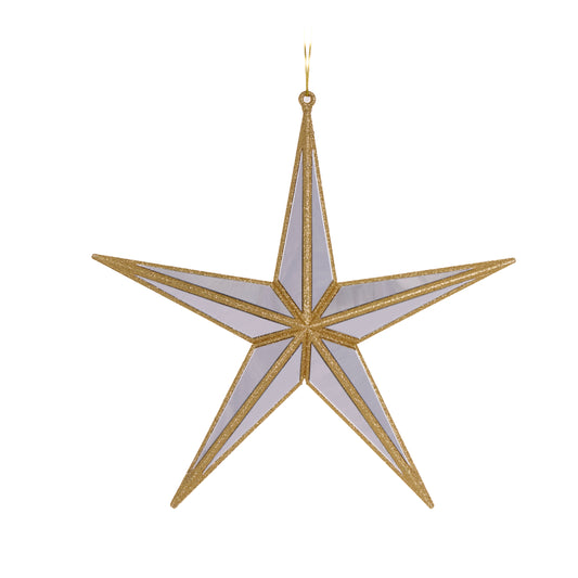 5 Point Hanging Star Gold