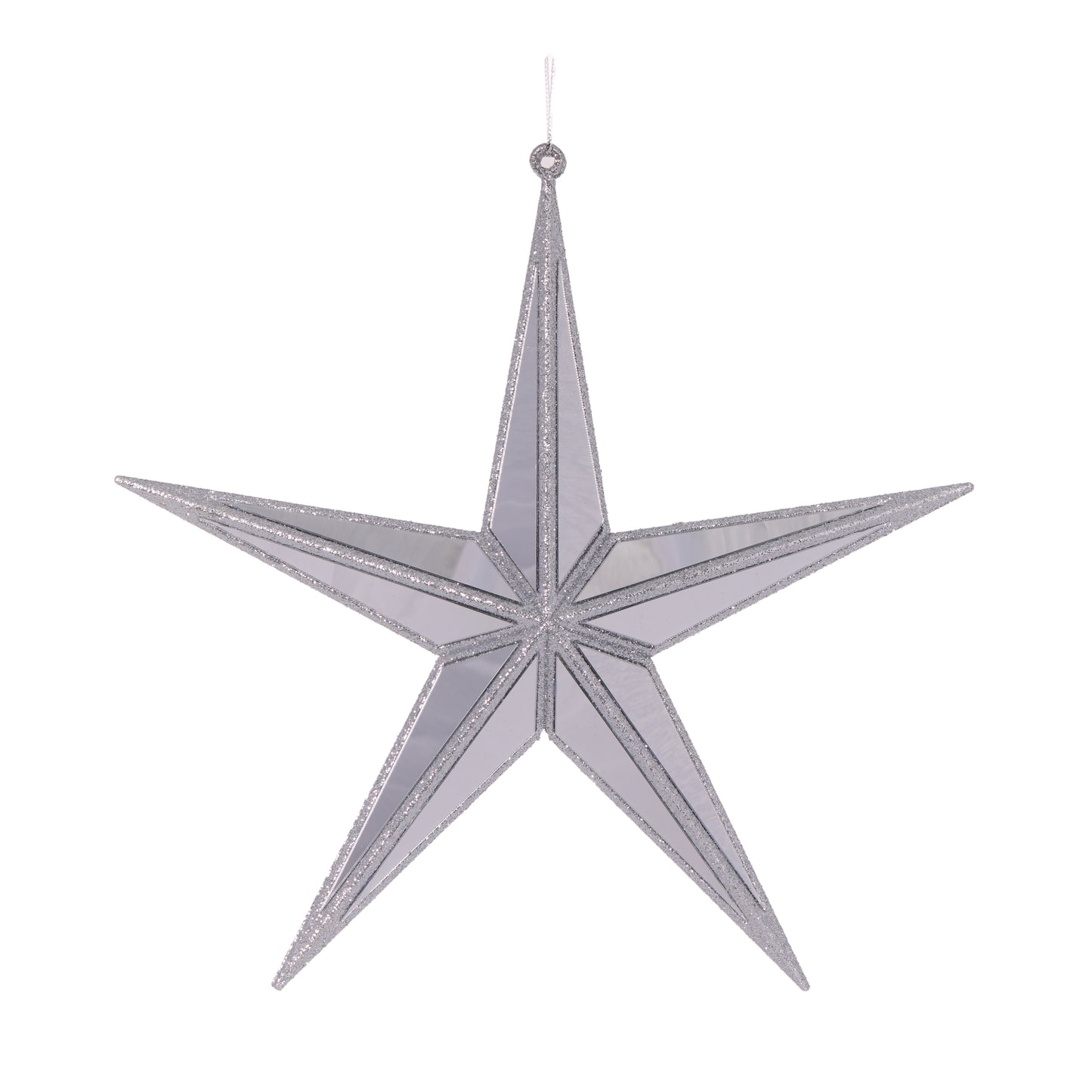 5 Point Hanging Star Silver