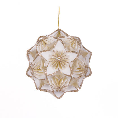 3D Floral Paper Bauble