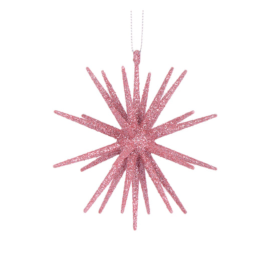 10 Cm Pink Glitter Orbit Hanging