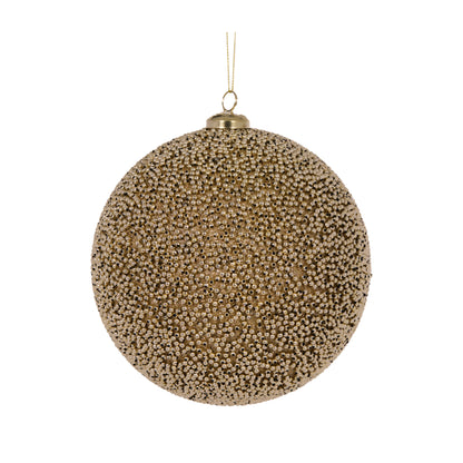 15 Cm Gold Caviar Bauble