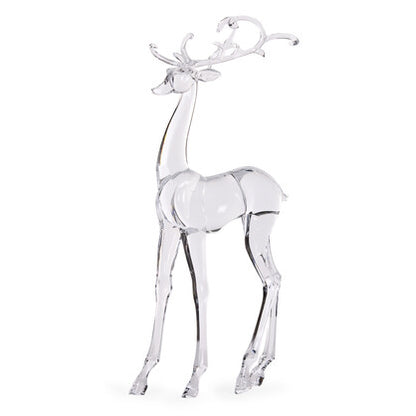 44.5 Cm Glistening Standing Reindeer