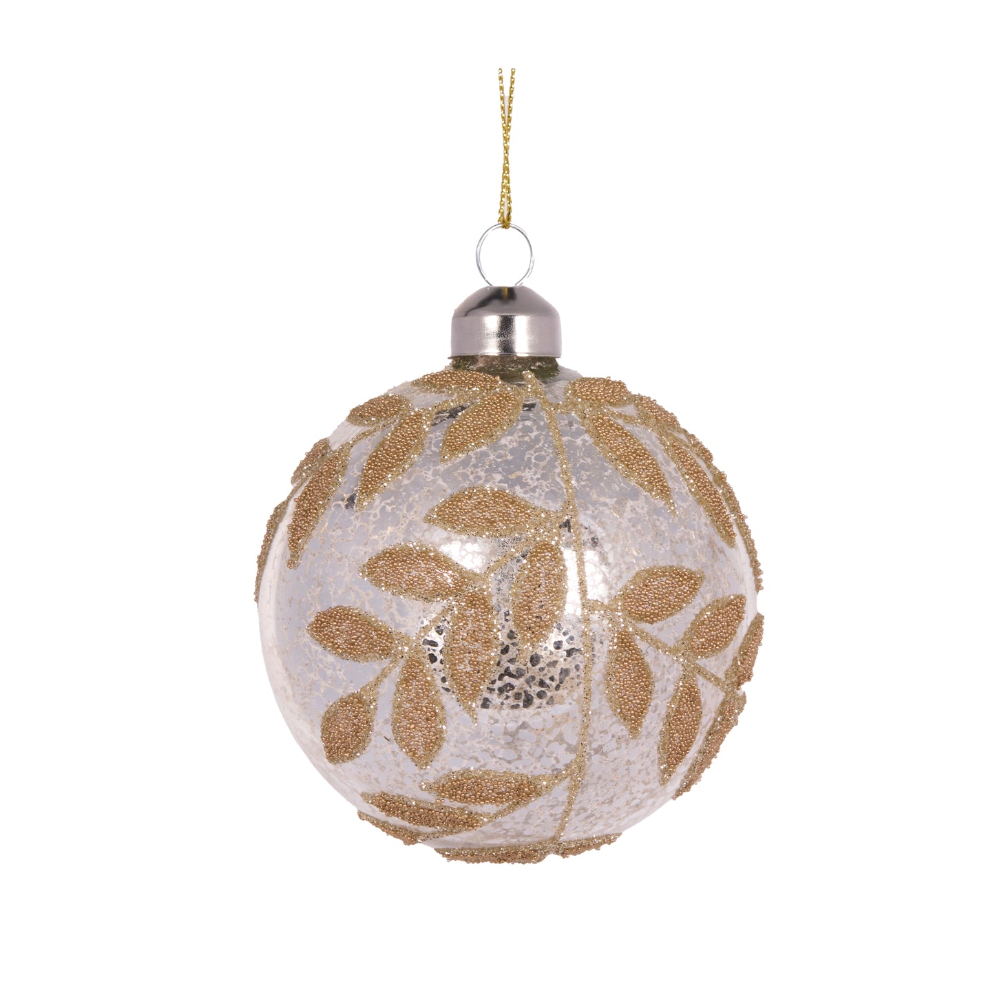 Champagne Mercury Foliage Bauble