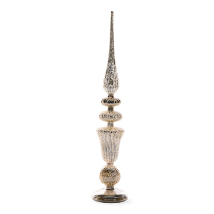 57Cm Silver Mercury Led Finial