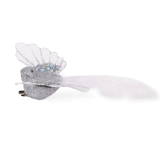 Sheer Silver Swallow Clip Bird