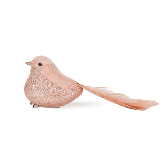 Pale Pink Curl Clip Bird