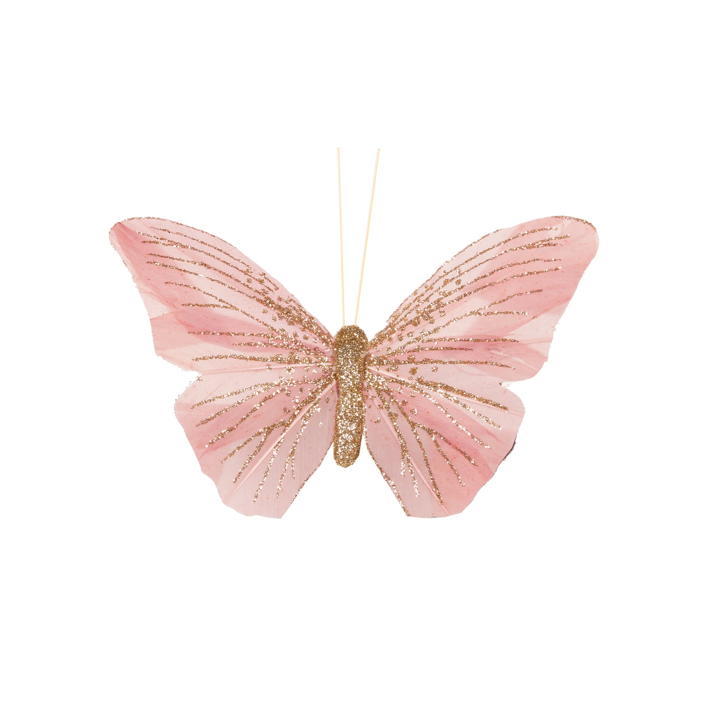 Pink Embellished Butterfly Clip