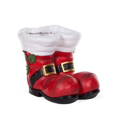 Red Santa Boots Planter