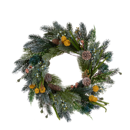 61 Cm Luxe Billy Button Wreath