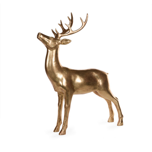 84 Cm Gilded Modern Reindeer