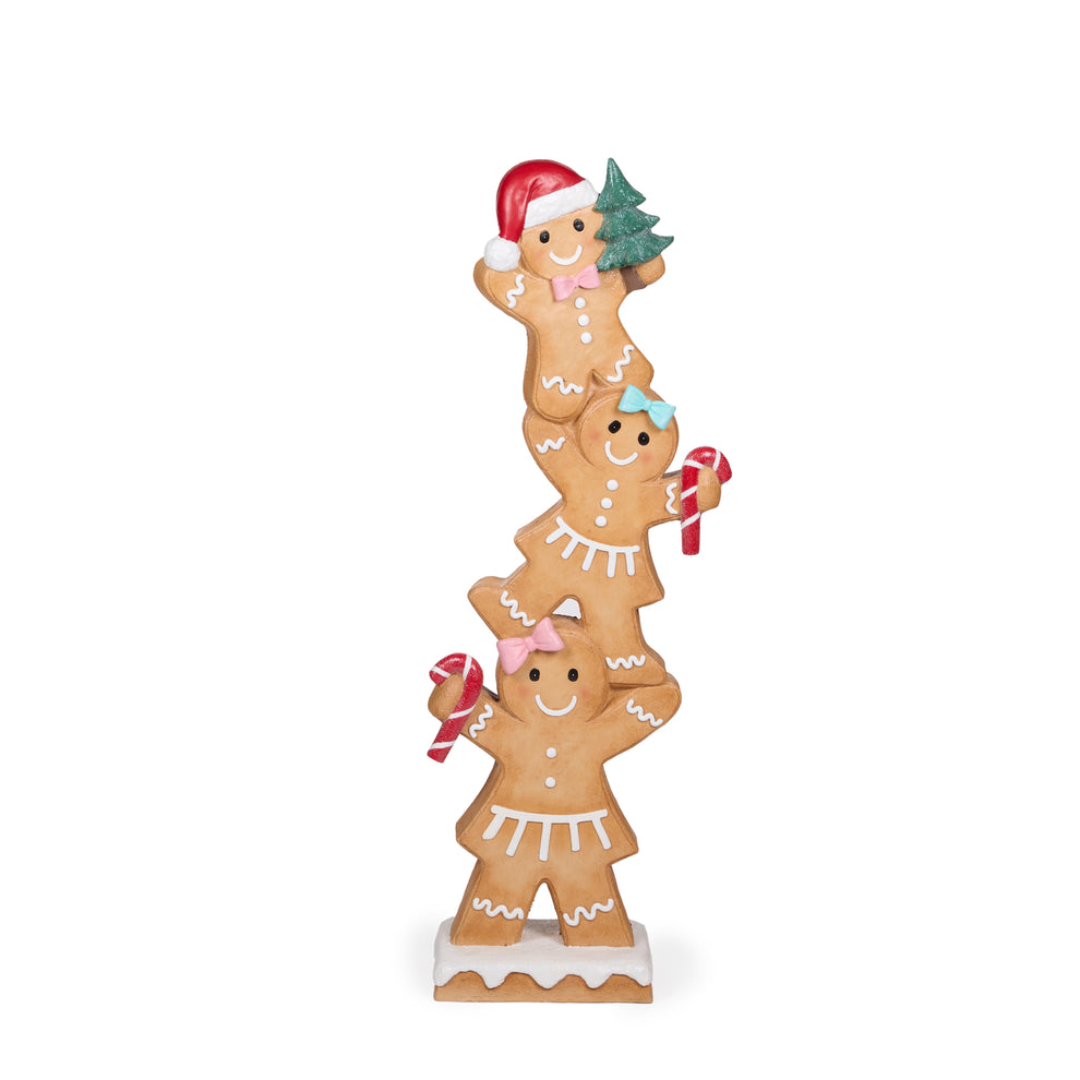 106 Cm Whymsical Gingerbread Stack – Holly & Ivy