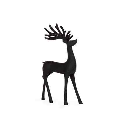 31.5 Cm Minimal Black Reindeer