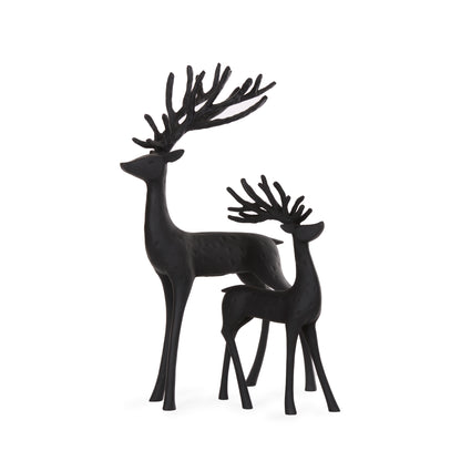 31.5 Cm Minimal Black Reindeer