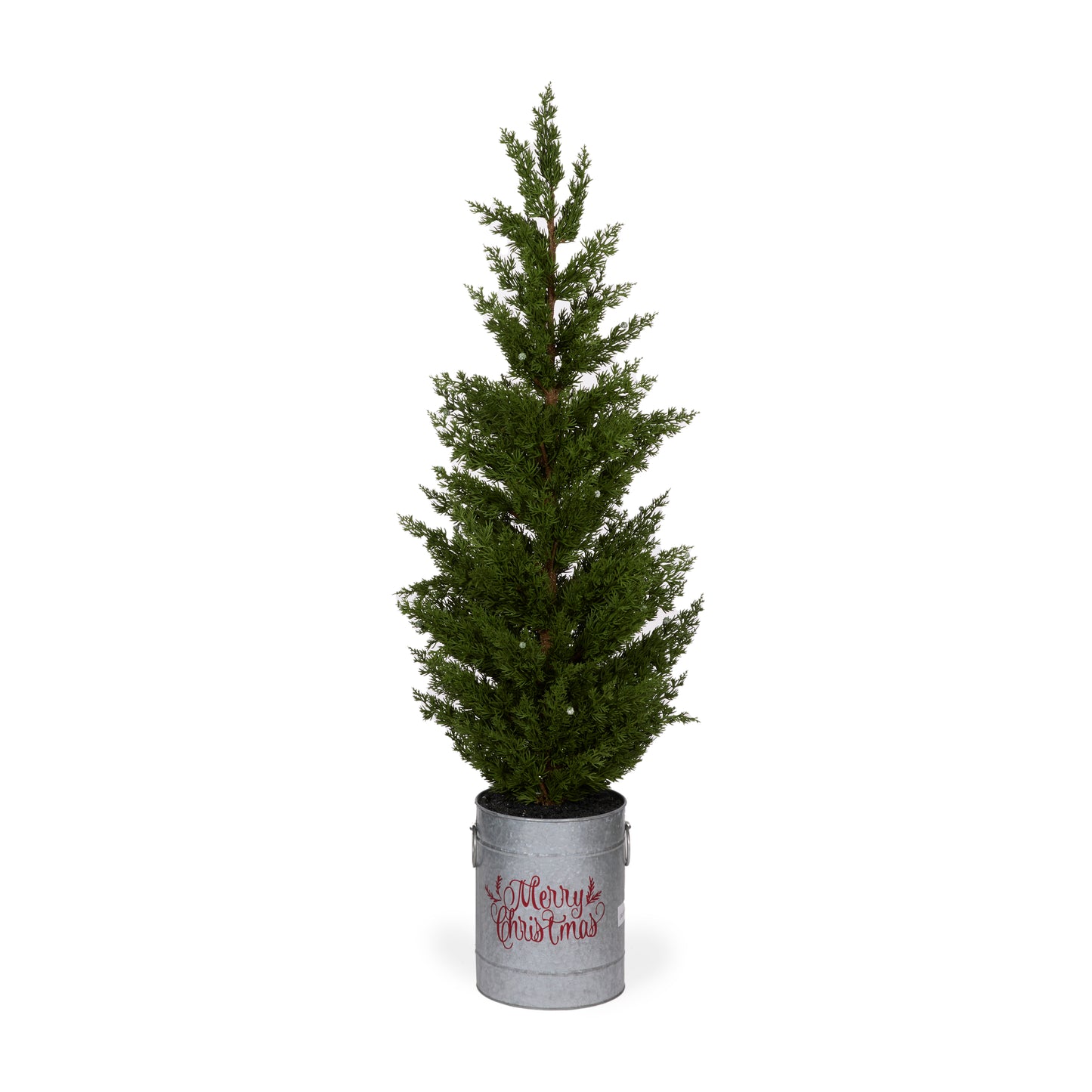 132 Cm Potted Merry Christmas Tree