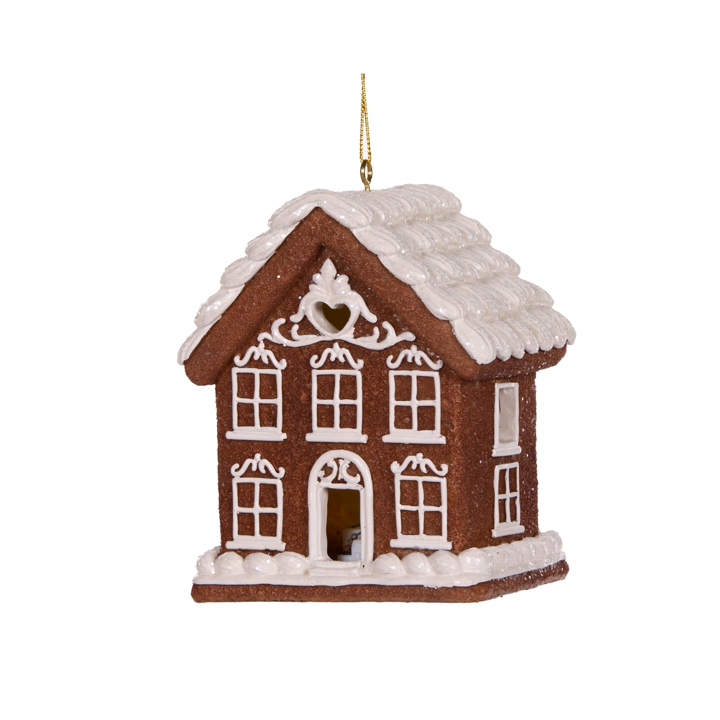 Hanging Led Gingerbread Cottage