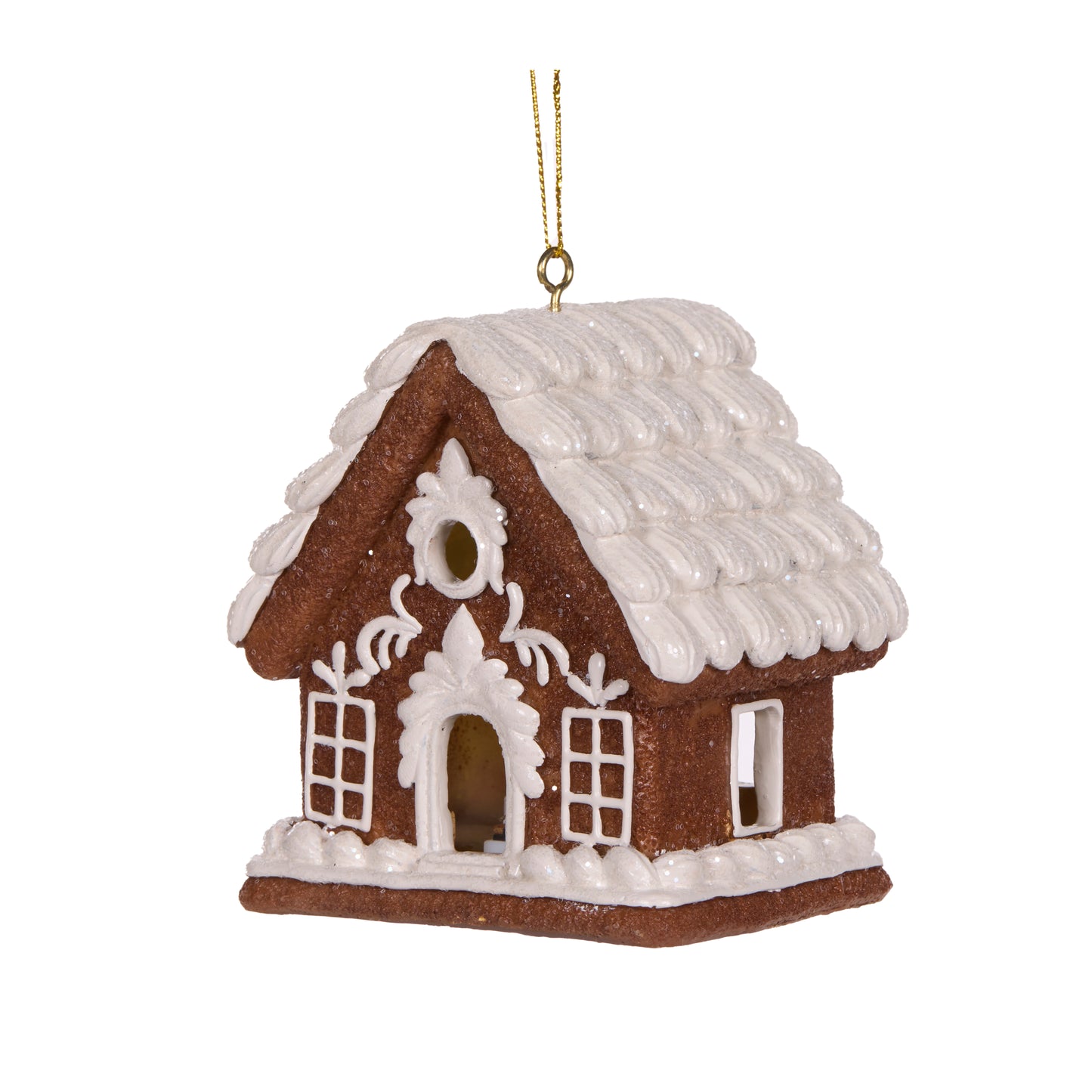 Hanging Led Gingerbread House