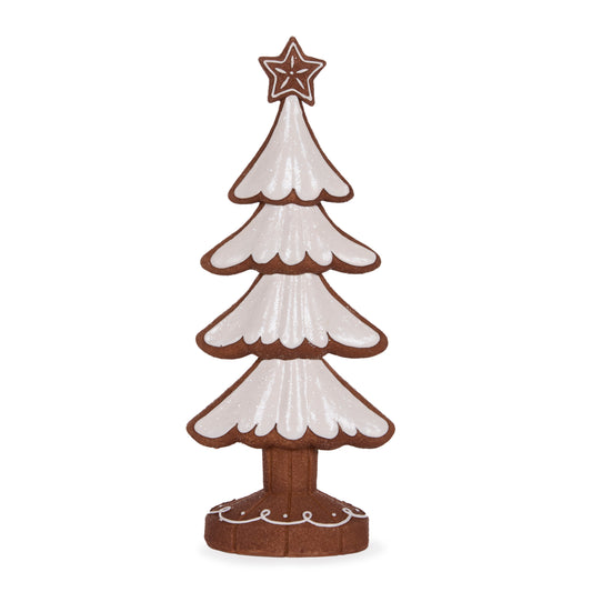 33.5 Cm Iced Gingerbread Tree