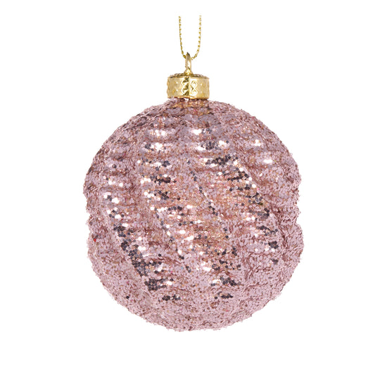 Pink Lantern Swirl Bauble