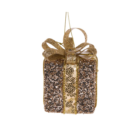 Small Champagne Glitter Gift Box