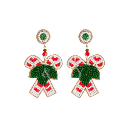 Double Candy Cane Earrings