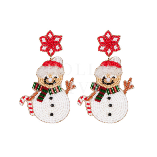 Christmas Snowman Earrings