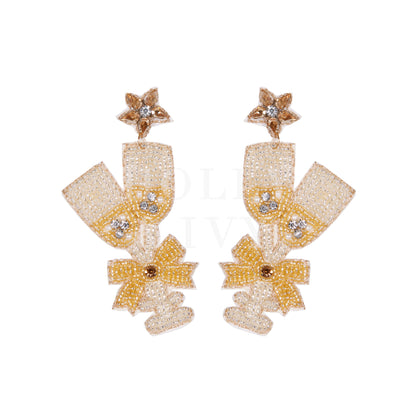 Twin Champagne Glasses Earrings