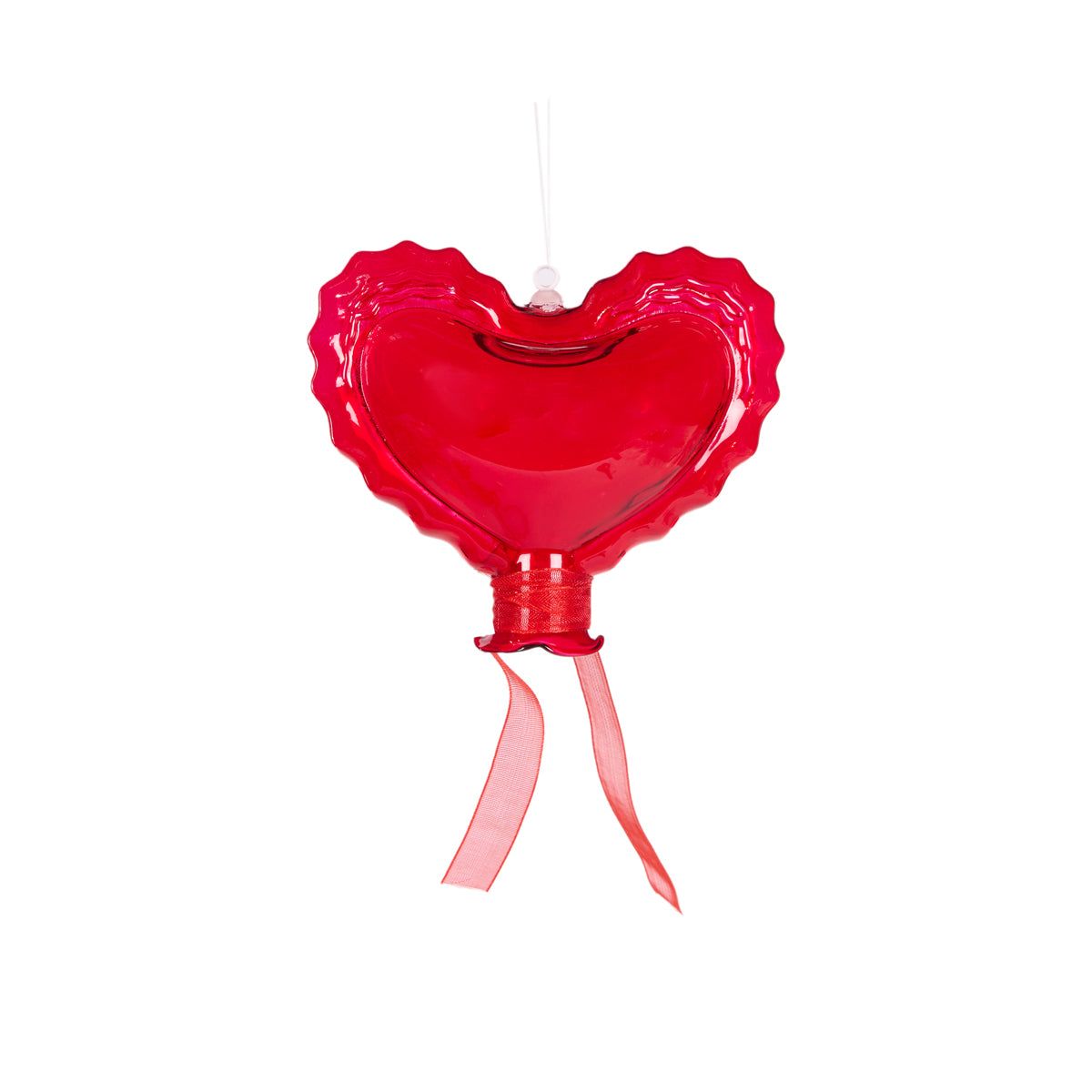 RED HEART BALLOON HANGING MED