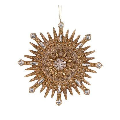 17cm Gold Deco Burst Ornament