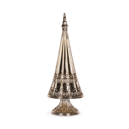 53 CM SILVER METALLIC DECO TREE