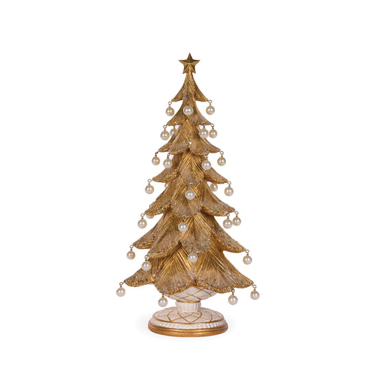 46 CM GOLD PEARL DECO TREE