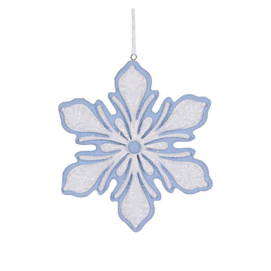 DELICATE BLUE SNOWFLAKE COOKIE HANGING