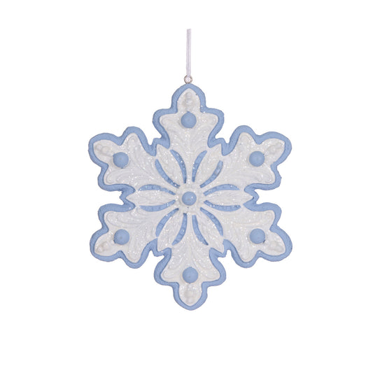 INTRICATE BLUE SNOWFLAKE COOKIE HANGING