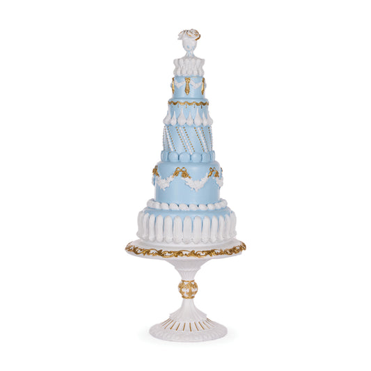 ELABORATE FROSTY BLUE CAKE
