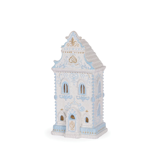 LED FROSTY BLUE TOWNHOUSE